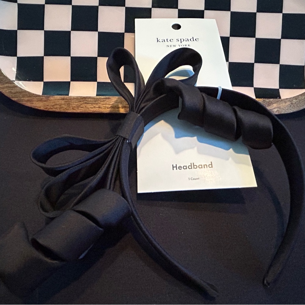 Kate Spade Black Ribbon Bow🎀 Limited Edition Headband Kate Spade x Target